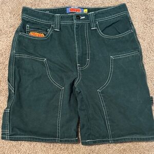 Empyre Forest Green Jean Shorts